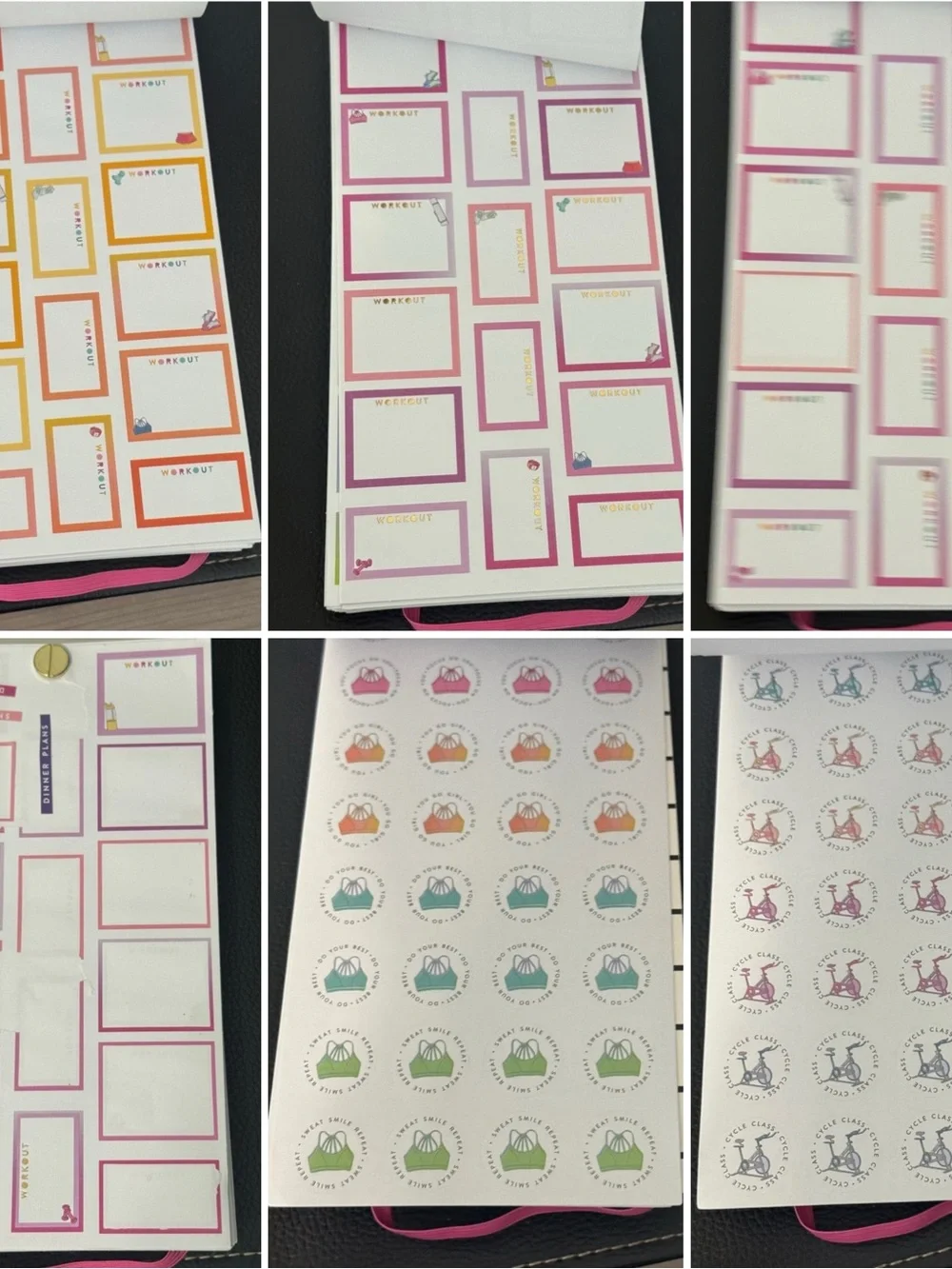 The Happy Planner Fitness / Workout Sticker Book - make your own